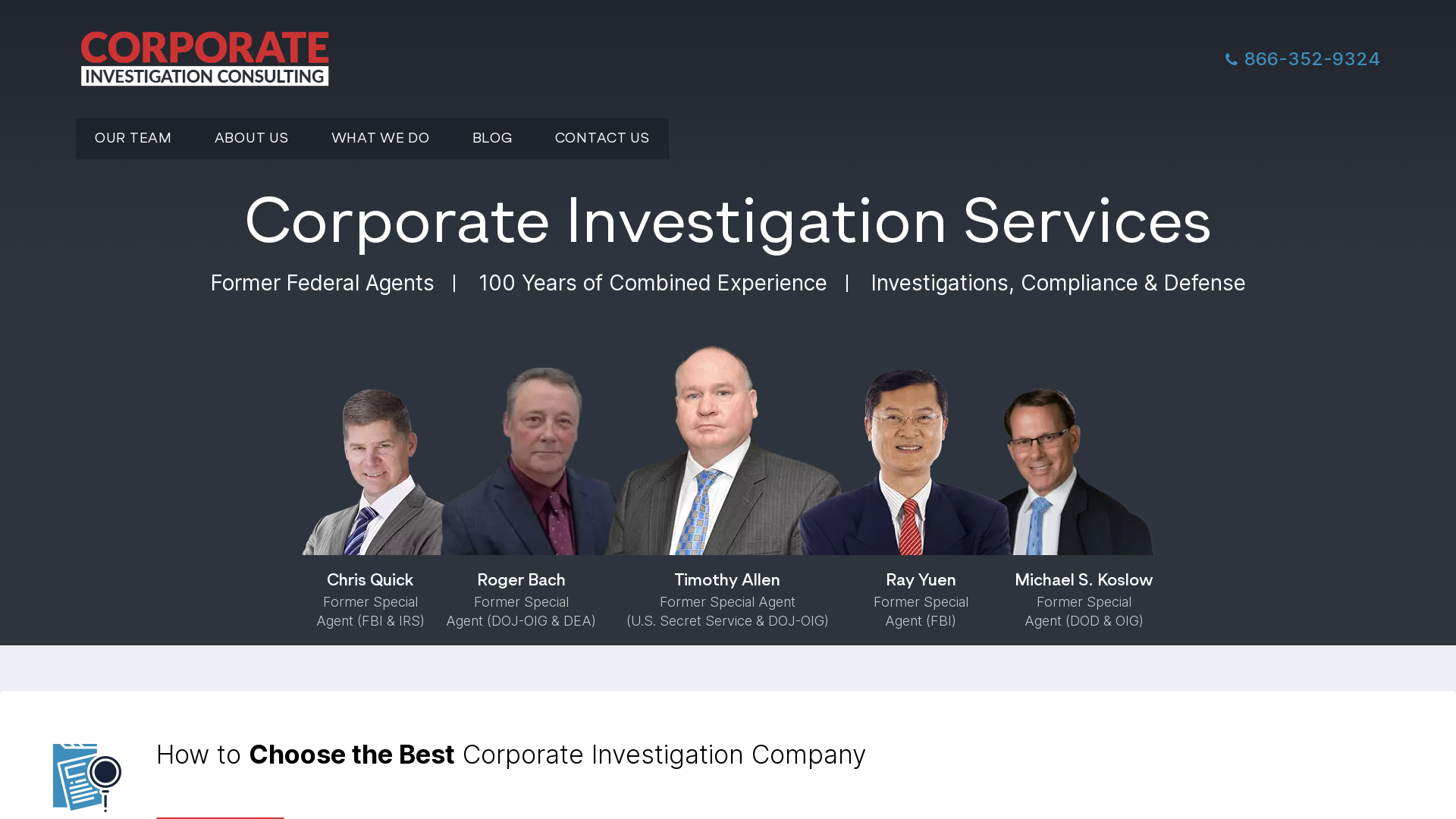 Corporate Investigation Consulting